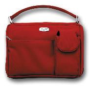 Bible Cover for Women, Zippered, with Handle, Microfiber, Red, Large