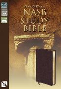 NASB, Zondervan NASB Study Bible, Bonded Leather, Burgundy, Red Letter Edition