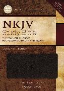 NKJV Study Bible, Large Print, Bonded Leather, Black, Thumb Indexed