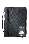 The The Purpose Driven Life Bible Cover, Zippered, with Handle, Canvas, Black, Extra Large