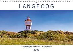 Langeoog Geburtstagskalender (Wandkalender 2018 DIN A4 quer)