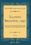 Illinois Register, 1997, Vol. 21