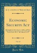 Economic Security Act, Vol. 13