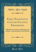 Early Eighteenth Century Palatine Emigration