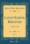 Latin School Register, Vol. 39