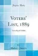 Voters' List, 1889