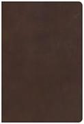 KJV Giant Print Reference Bible, Brown Genuine Leather, Indexed