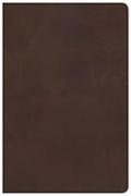 KJV Large Print Personal Size Reference Bible, Brown Genuine Leather
