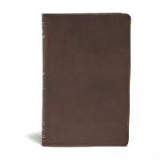 KJV Ultrathin Reference Bible, Brown Genuine Leather