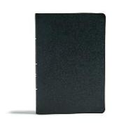 CSB Giant Print Reference Bible, Black Genuine Leather, Indexed