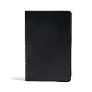 CSB Ultrathin Reference Bible, Black Genuine Leather