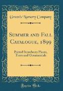 Summer and Fall Catalogue, 1899