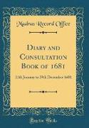 Diary and Consultation Book of 1681