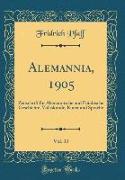 Alemannia, 1905, Vol. 33