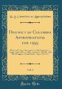 District of Columbia Appropriations for 1995, Vol. 3