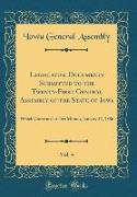 Legislative Documents Submitted to the Twenty-First General Assembly of the State of Iowa, Vol. 4