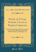 Study of Local School Units in North Carolina