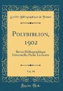 Polybiblion, 1902, Vol. 94