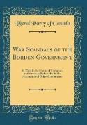 War Scandals of the Borden Government