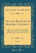 Official Register of Harvard University, Vol. 33