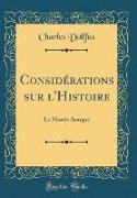 Considérations sur l'Histoire