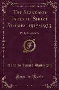 The Standard Index of Short Stories, 1915-1933, Vol. 2