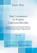 The University of North Carolina Record, Vol. 201