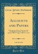 Accounts and Papers, Vol. 56 of 56