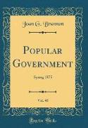 Popular Government, Vol. 40