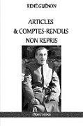 Articles & comptes-rendus non repris