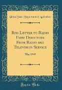 Rfd Letter to Radio Farm Directors From Radio and Television Service