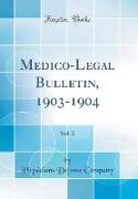 Medico-Legal Bulletin, 1903-1904, Vol. 2 (Classic Reprint)