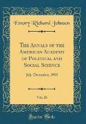 The Annals of the American Academy of Political and Social Science, Vol. 26