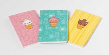 Kitty Cones Pocket Notebook Collections (Set of 3)