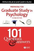 Preparing for Graduate Study in Psychology