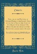 Statutes of the Province of Ontario Passed in the Session Held in the Sixth Year of the Reign of His Majesty King Edward VII., Being the Second Session of the Eleventh Legislature of Ontario