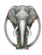 Tangleeasy Lined Journal Elephant