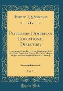 Patterson's American Educational Directory, Vol. 11