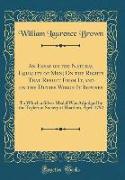 An Essay on the Natural Equality of Men, On the Rights That Result From It, and on the Duties Which It Imposes