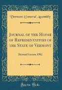 Journal of the House of Representatives of the State of Vermont