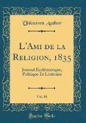 L'Ami de la Religion, 1835, Vol. 86