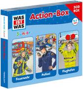 WAS IST WAS Junior 3-CD-Action-Box Feuerwehr/ Polizei/ Flughafen