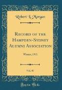 Record of the Hampden-Sydney Alumni Association, Vol. 47