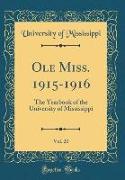Ole Miss. 1915-1916, Vol. 20