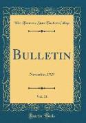 Bulletin, Vol. 18: November, 1929 (Classic Reprint)