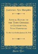 Annual Report of the Town Officers of Sanbornton, New Hampshire