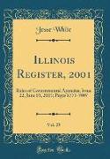 Illinois Register, 2001, Vol. 25