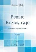 Public Roads, 1940, Vol. 21