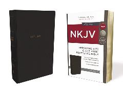 NKJV, Reference Bible, Personal Size Giant Print, Leathersoft, Black, Red Letter, Comfort Print