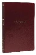 NKJV Holy Bible, Giant Print Center-Column Reference Bible, Burgundy Leather-look, Thumb Indexed, 72,000+ Cross References, Red Letter, Comfort Print: New King James Version